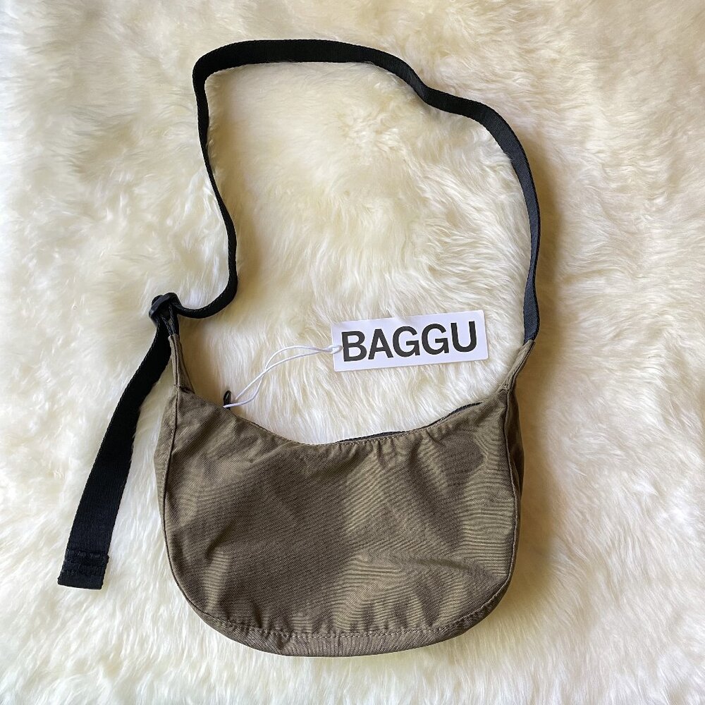 NWT Baggu Small Crescent Bag - Seaweed - Picture 2 of 3